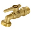 BRASS QUARTER TURN GARDEN TAP