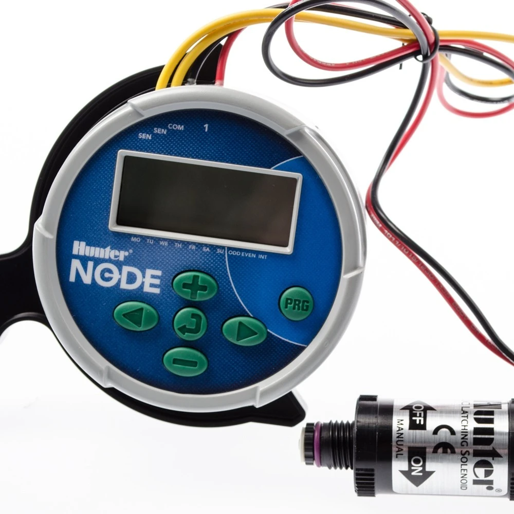 HUNTER NODE SINGLE STATION BATTERY CONTROLLER WITH COIL 1 HUNTER NODE SINGLE STATION BATTERY CONTROLLER WITH COIL