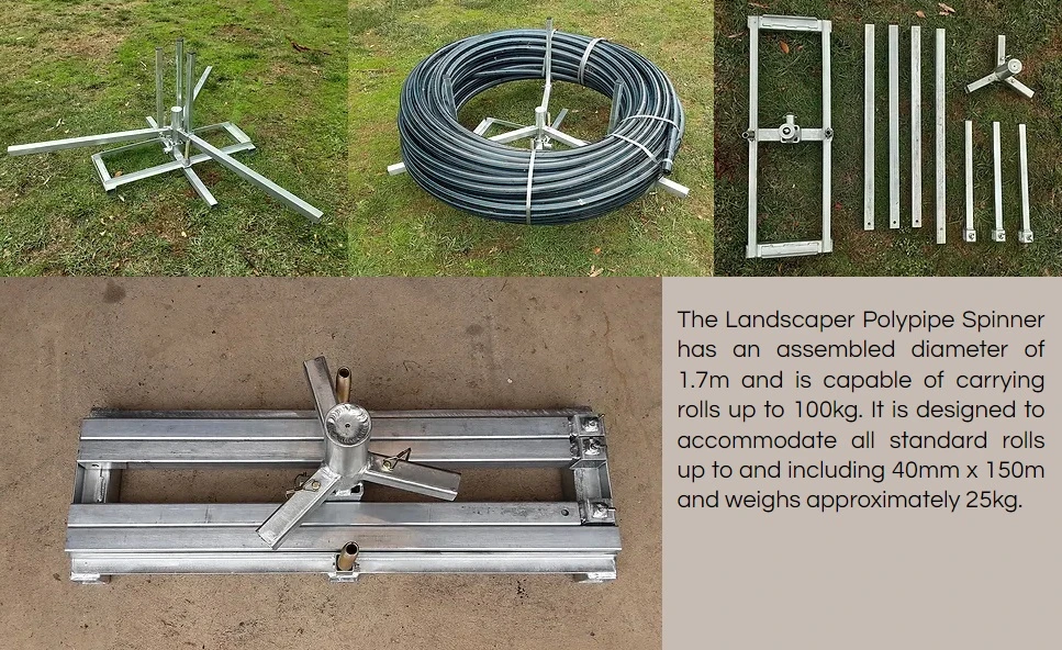 Poly Pipe Spinner Pipe Unroller 2 Poly Pipe Spinner Pipe Unroller - Image 2